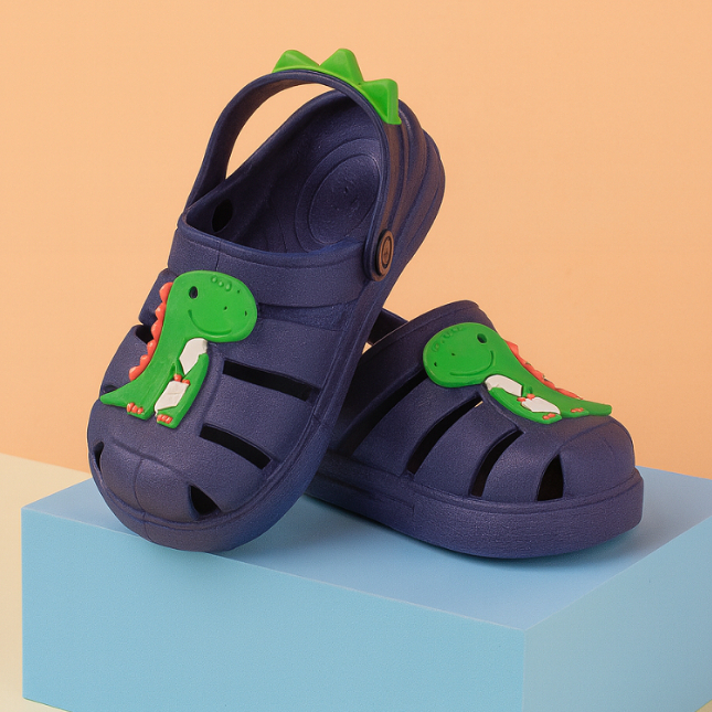 Sandália Infantil Menino Babuche Dinossauro Confortável Leve Macia Promoção Sandália Babuche Aranha