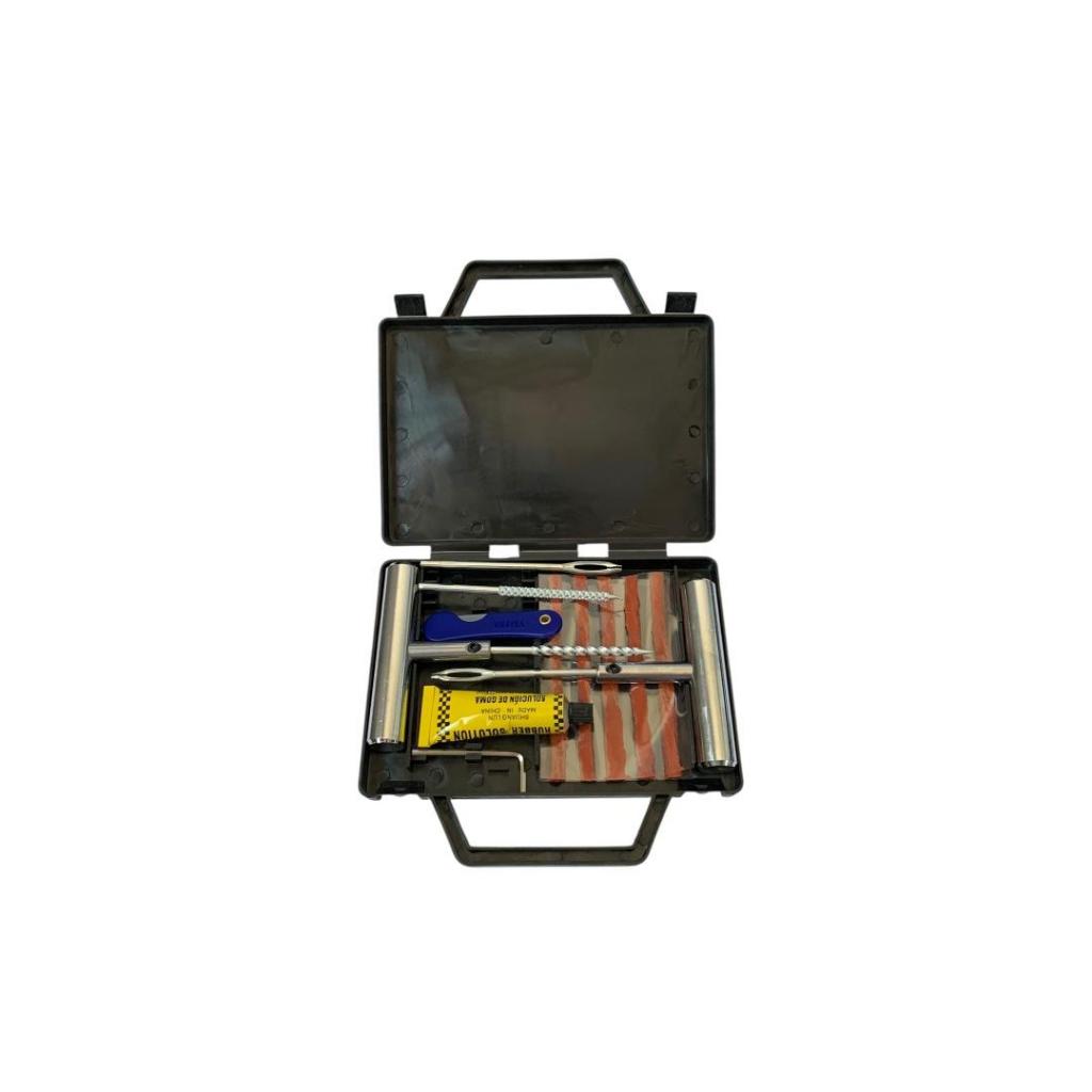 Kit Reparo Pneu Profissional e Intermediário Maleta Completa Para Reparo de Pneu de Moto e Carros e Bicicleta 13 Peças