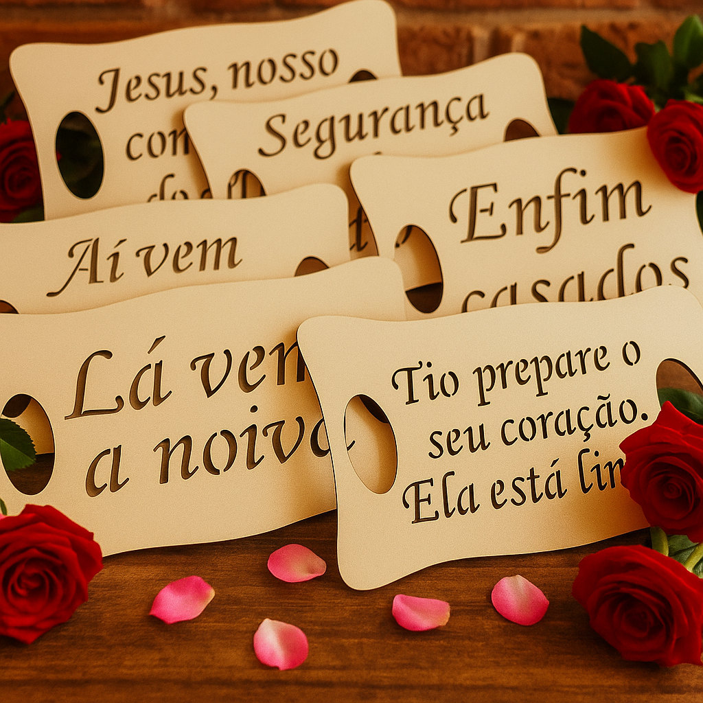 Placa casamento Personalizada - Entrada Noiva,Pajem,Daminha em Oferta na Shopee