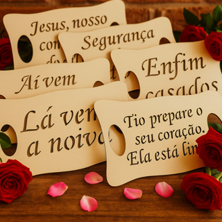 Placa casamento Personalizada - Entrada Noiva,Pajem,Daminha em Oferta na Shopee