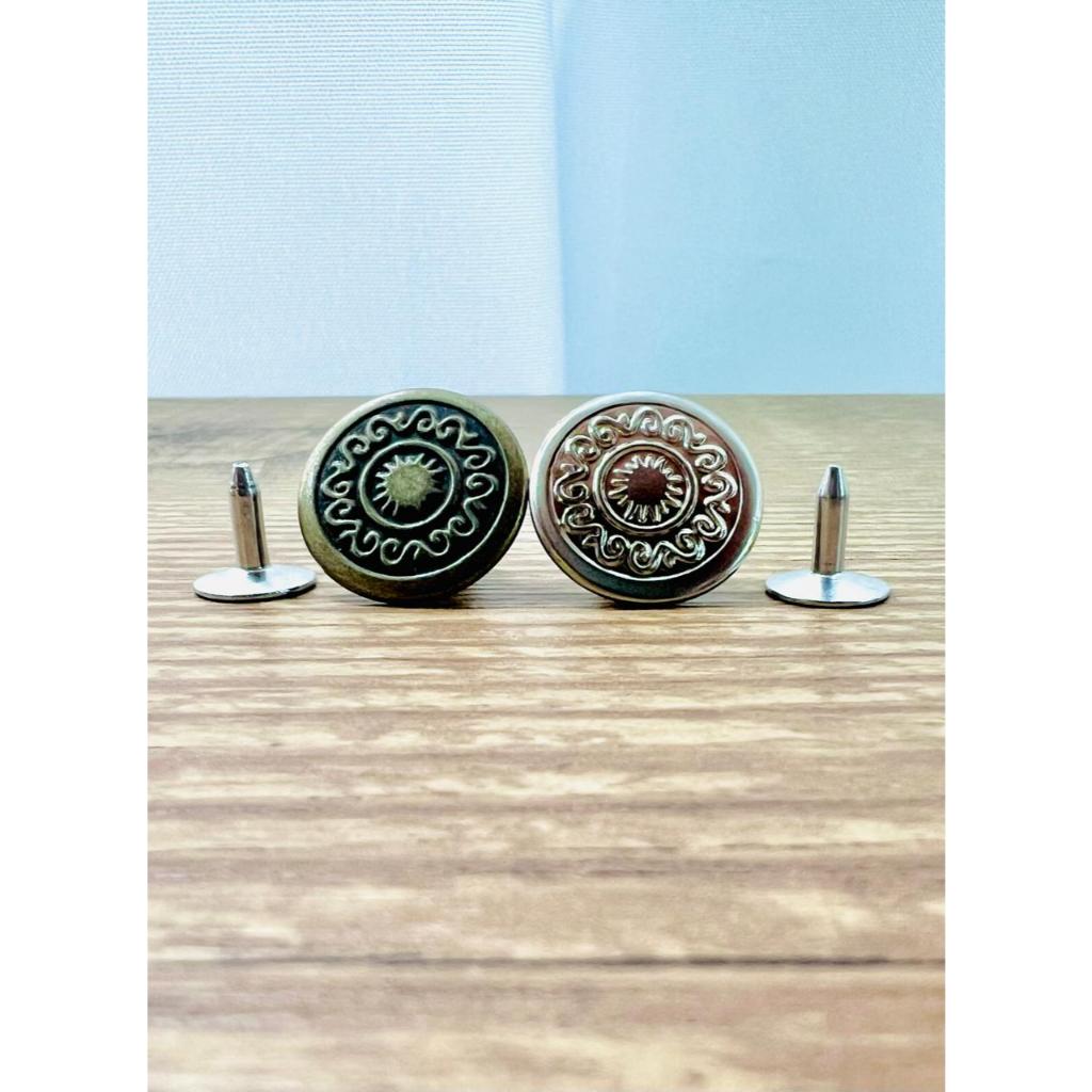 Kit Botão Fivela Universal roupas calça jeans shorts jaqueta saias 16mm