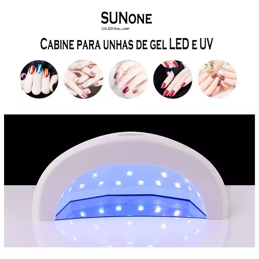 Cabine Sun One 48W Led E Uv Bivolt Profissional Nail Manicure - SQ8804 em Oferta na Shopee