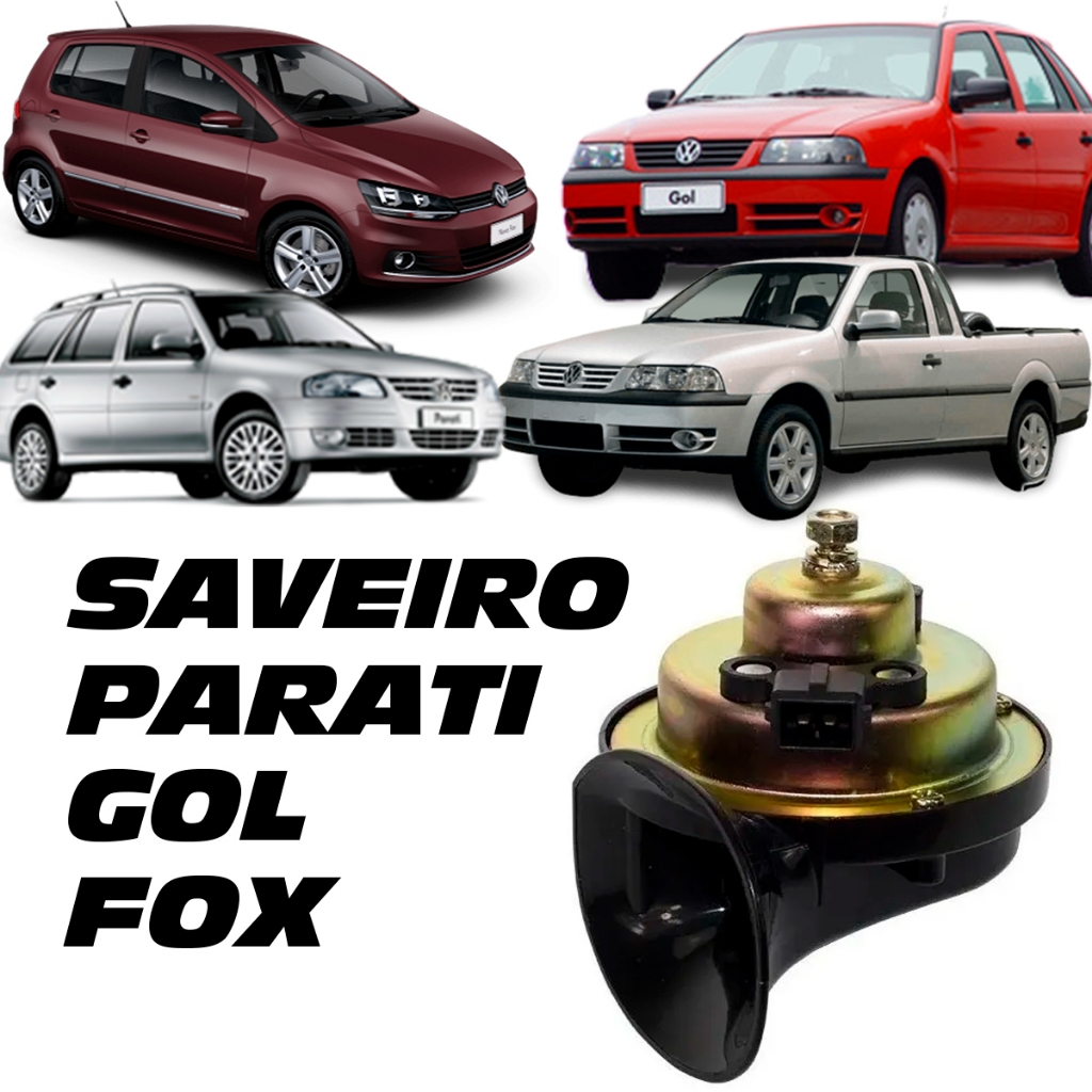 Buzina Automotiva Linha VW após 1998 Com Conector Original Vetor VT210 em Oferta na Shopee