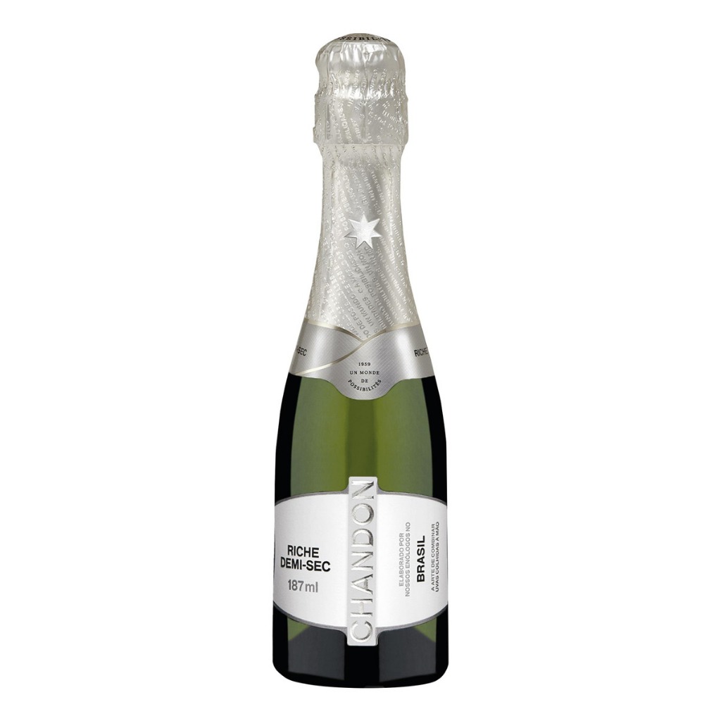 ESPUMANT BABY CHANDON RICHE DEMI-SEC 187ML em Oferta na Shopee