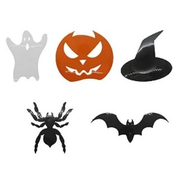 DECORAÇÃO HALLOWEEN - KIT HALLOWEEN - FIGURAS PLÁSTICAS DE DECORAÇÃO - FESTA DE HALLOWEEN, DECORAÇÃO DIA DAS BRUXAS