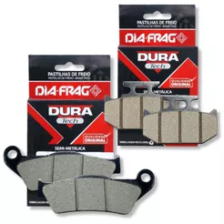 Kit Pastilhas de Freio Fz15 150 Abs / Yzf R15 Diafrag (Semimetálica)