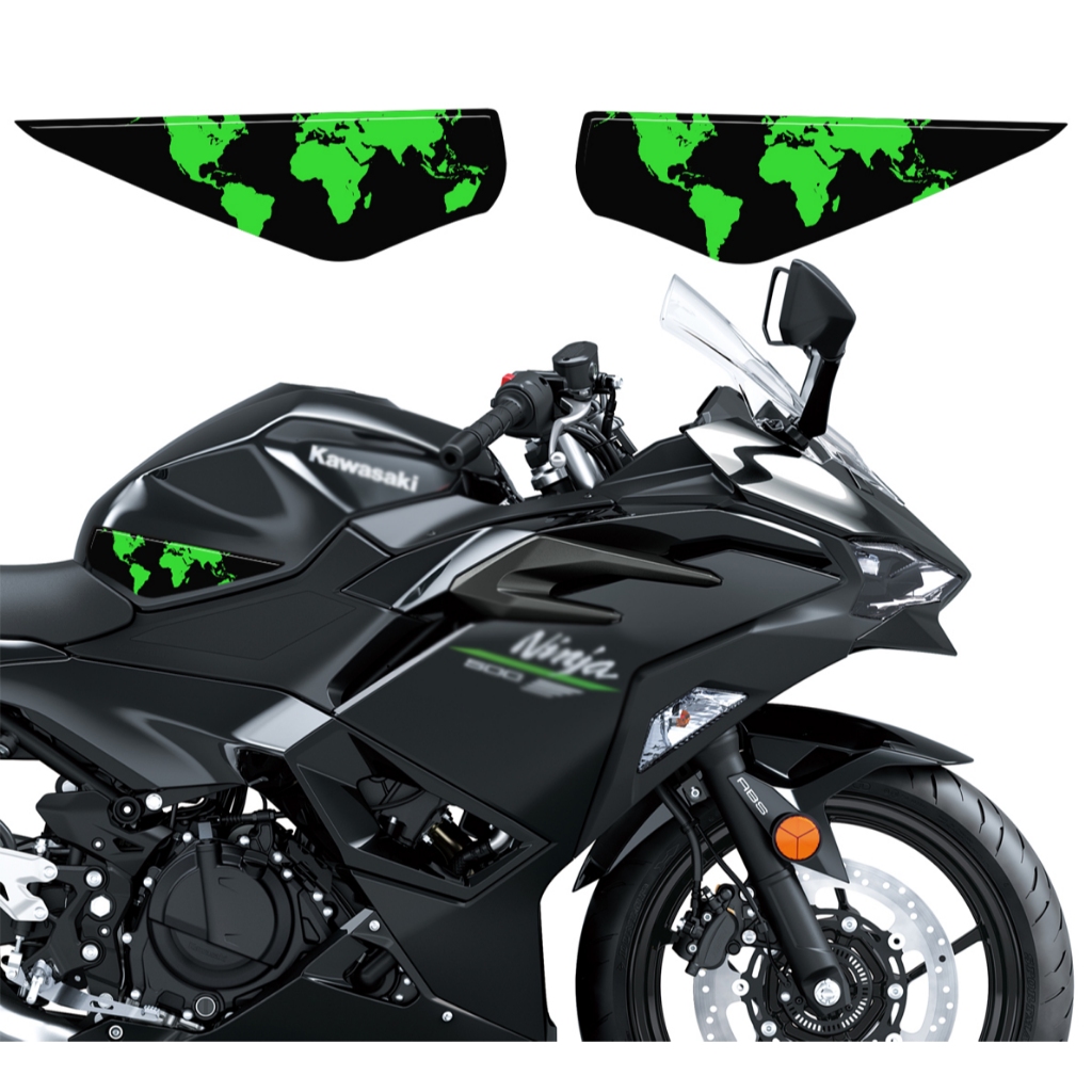 Adesivo Resinado 3d Lateral M01 Moto Ninja 500 Z 500