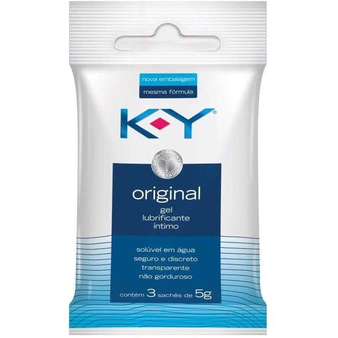 Gel Lubrificante Íntimo K-Y Original Com 3 Sachets 5g