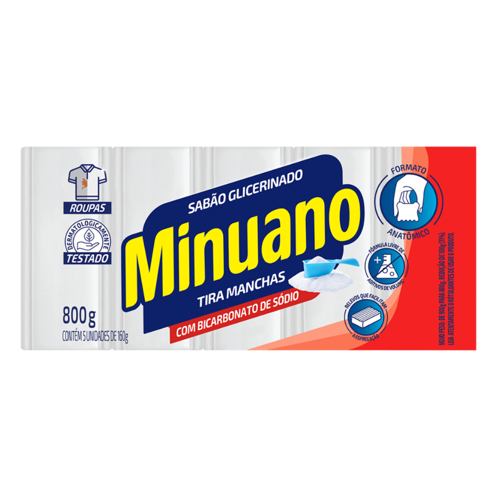 Sabão em Barra Minuano Tira Manchas 800g em Oferta na Shopee