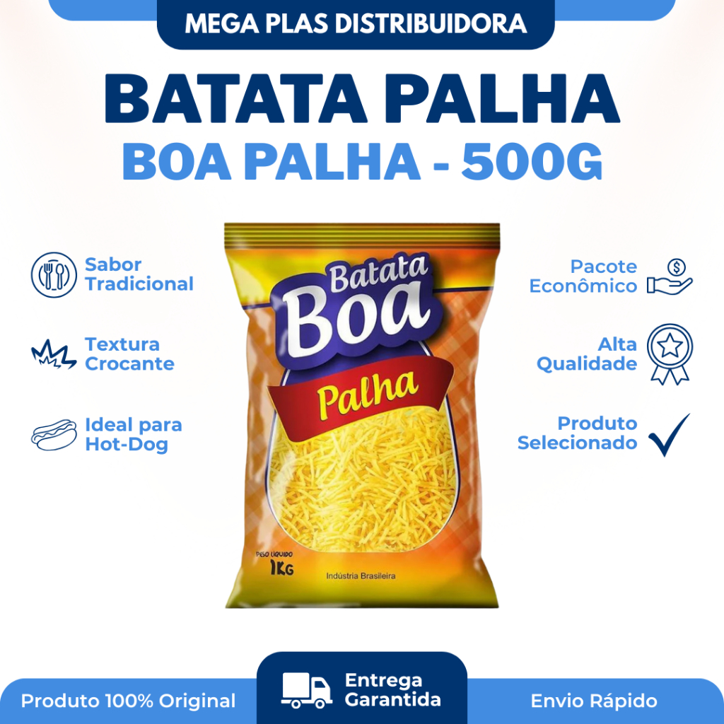 Batata Palha Boa - 500g em Oferta na Shopee