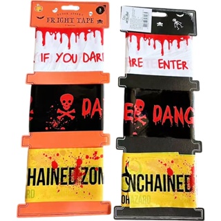 3 Fita Isolamento Crime Faixa Segurança Halloween C/ 3m Cada em Oferta na Shopee
