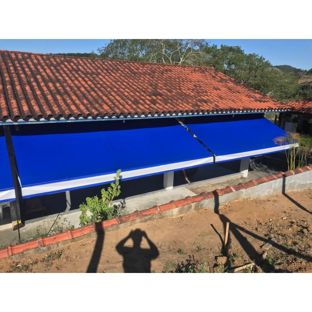 Lona Impermeável Toldo Cortina Sob medida 5m largura x 120 m altura Garagem Porta Proteção UV Janela
