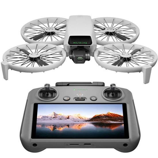 Drone DJI Flip 4K + Controle DJI RC 2 3 Bateria