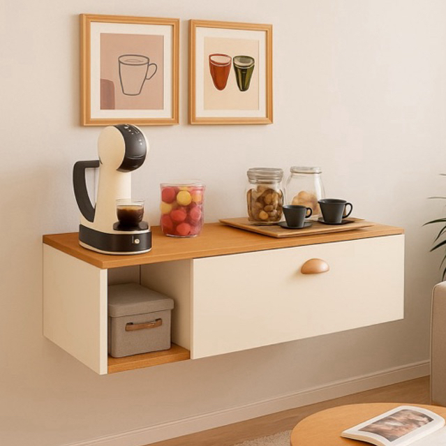 Cantinho do Café Gourmet Margot Retrô 1 Gaveta com Divisórias na Gaveta - Varias Cores em Oferta na Shopee