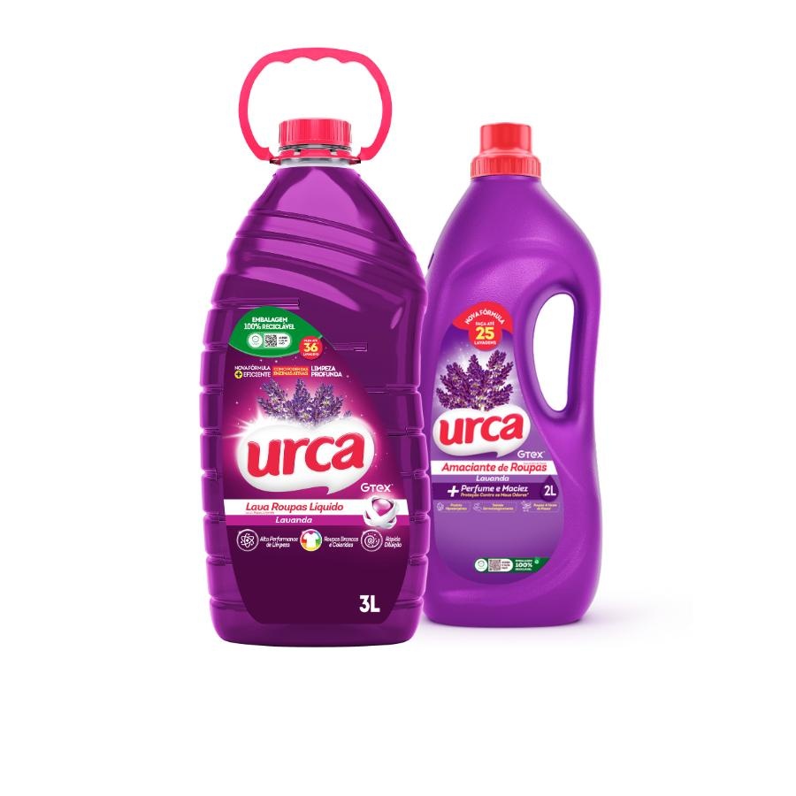 Kit Urca Lavanda : 1 Lava Roupas 3l + 1 Amaciante 2l em Oferta na Shopee