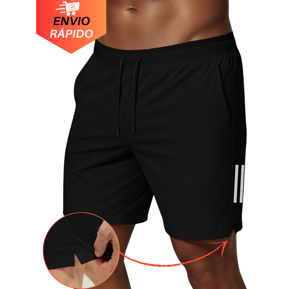 Bermuda Esportiva Masculina Short Para Corridas  Treino e Academia Short com Tecido Elastico