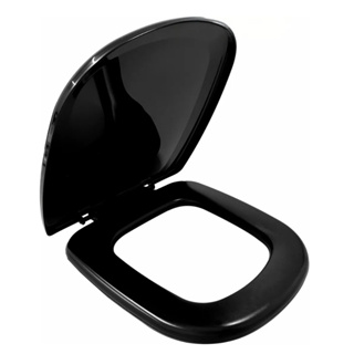 Assento Sanitario Almofadado Preto Multi Para Louça Deca, Celite, Roca em Oferta na Shopee