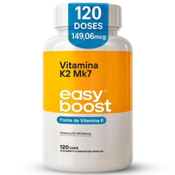 Vitamina K2 Mk7 Easy Boost 149,06mcg Menaquinona7 120 Caps