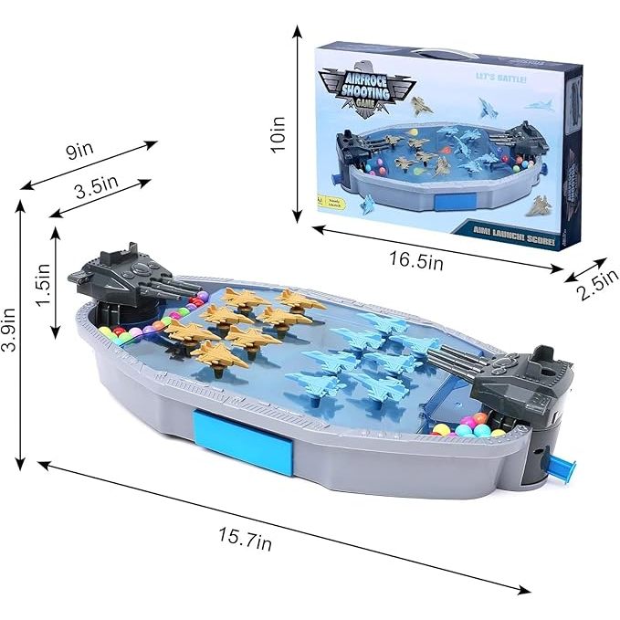 Detalhes do Jogo de Mesa Interativo com Aviões e Bolinhas - Toys Import J24113081