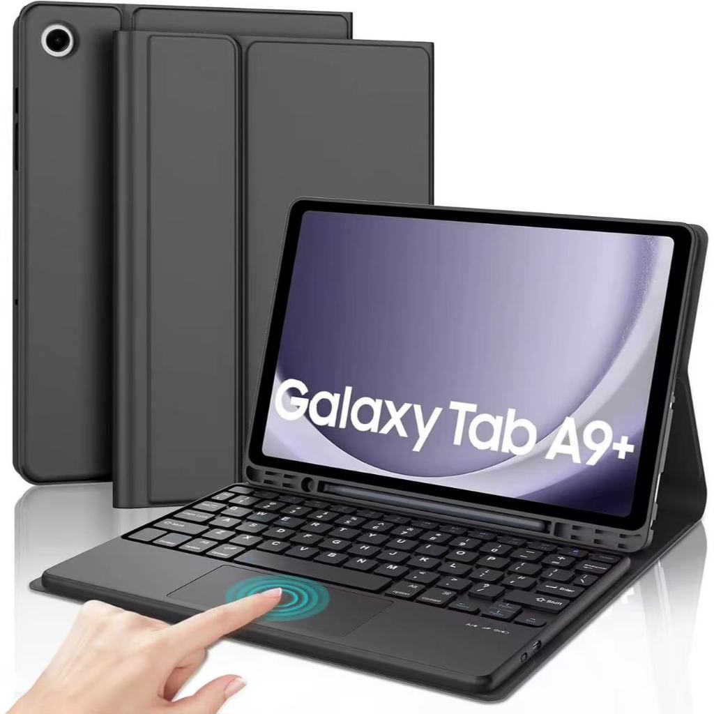 Capa Para Tab Galaxy A9 Plus Com Teclado Couro Sintetico Usb Dobravel Suporte Caneta-11 polegadas em Oferta na Shopee