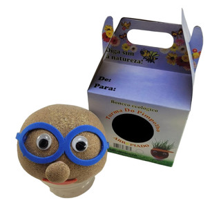 Boneco Ecológico Menino de Óculos