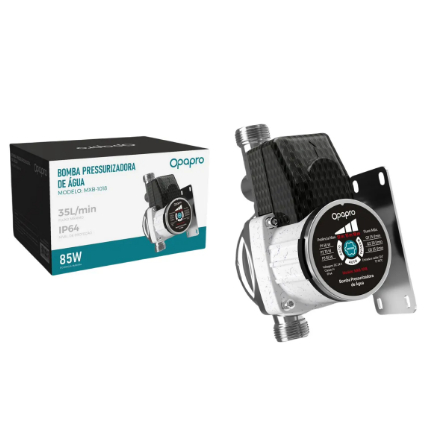 Pressurizador De Água 85w 35l/min Para Torneiras E Chuveiro