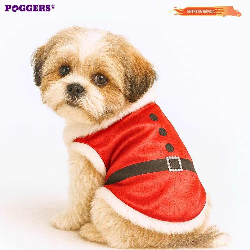 Roupa para Cachorro Gato Natal Fantasia Natalina Diversos Tamanhos