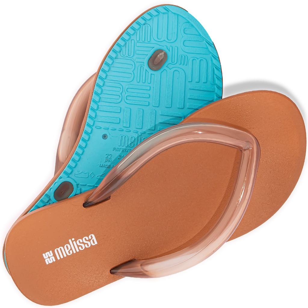 Chinelo Melissa Flip Flop Airflow Sandália Original 37942 Marrom em Oferta na Shopee