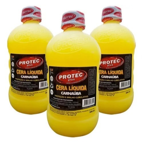 Cera Líquida Carnaúba Tok Final Brilho 500ml Protec Plus