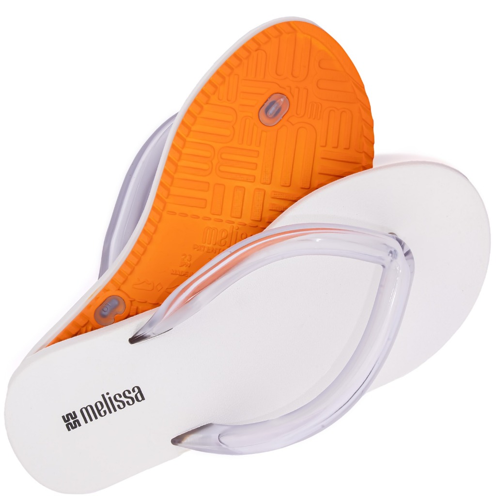 Chinelo Melissa Flip Flop Airflow Sandália Original 37942 Branco