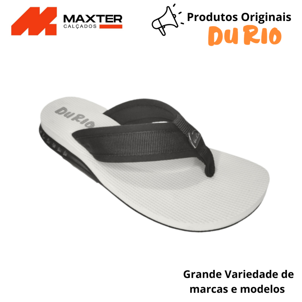 Chinelo Masculino Ortopédido Esporão Calcãneo fascite Durio Air Neo Black