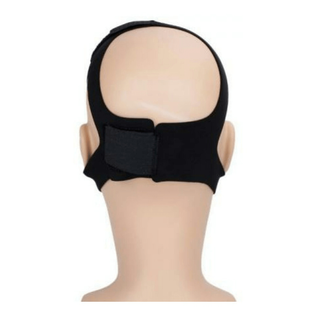 Faixa Anti Ronco Apneia Ajustável Neoprene 3 Pontas Cinta Queixo Sono Melhor Dormir Roncar Queixeira — imagem 2 de 2
