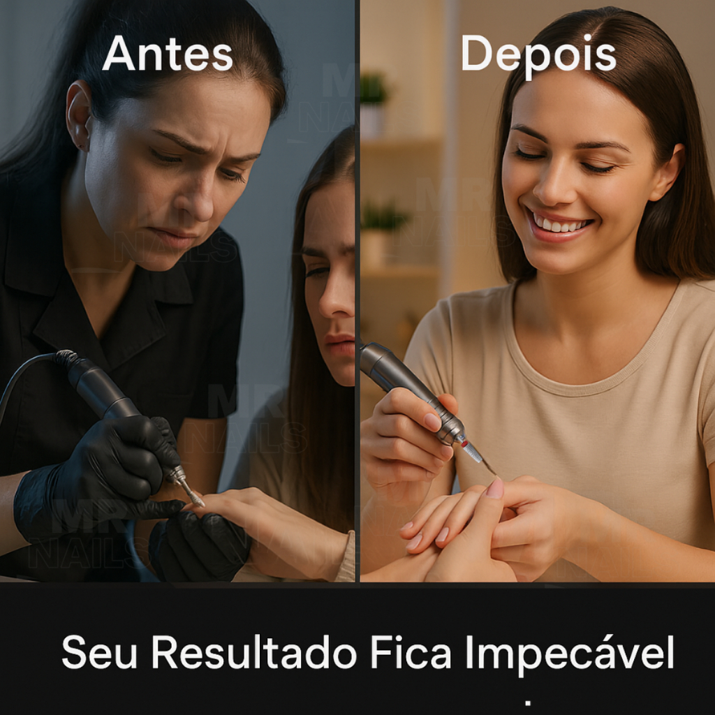 Kit 4 Brocas Profissional para alongamento de unhas Diamantada 718 cuticula Tungstênio remoção acabamento curvatura nail