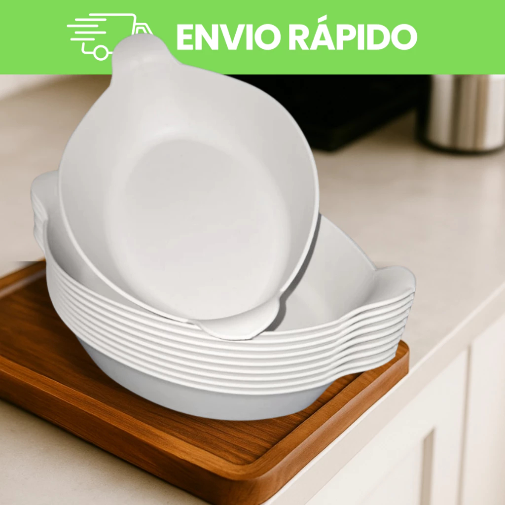 Kit 30 Petisqueira Canoa Resistente Petiscos Plástico em Oferta na Shopee