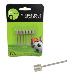 Kit 12 Bico Bomba D Ar Inflar Encher Bola
