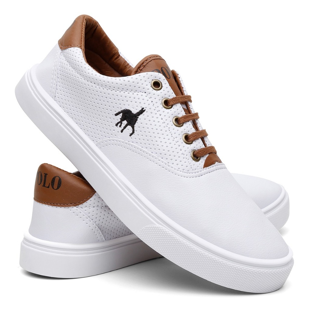 Tenis Sapatenis Masculino Polo Imperial Couro Sintético Confort Casual De Qualidade Diversas Cores