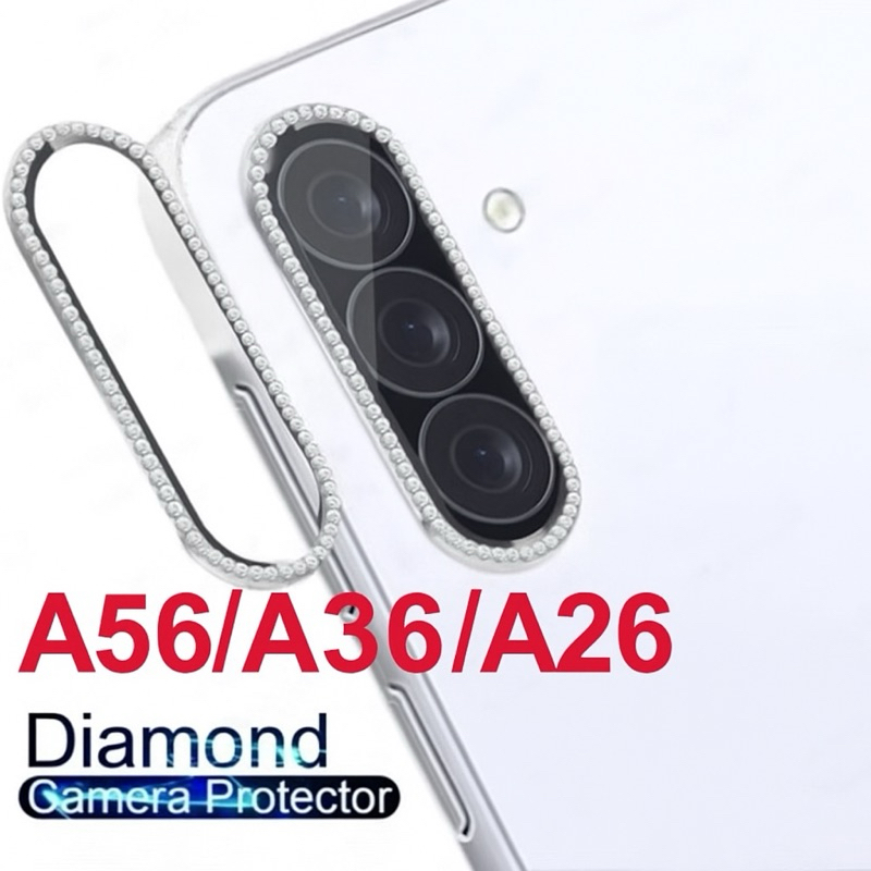 Película Lente Câmera Brilho brilhante Diamante Para Samsung Galaxy A56 A36 A26