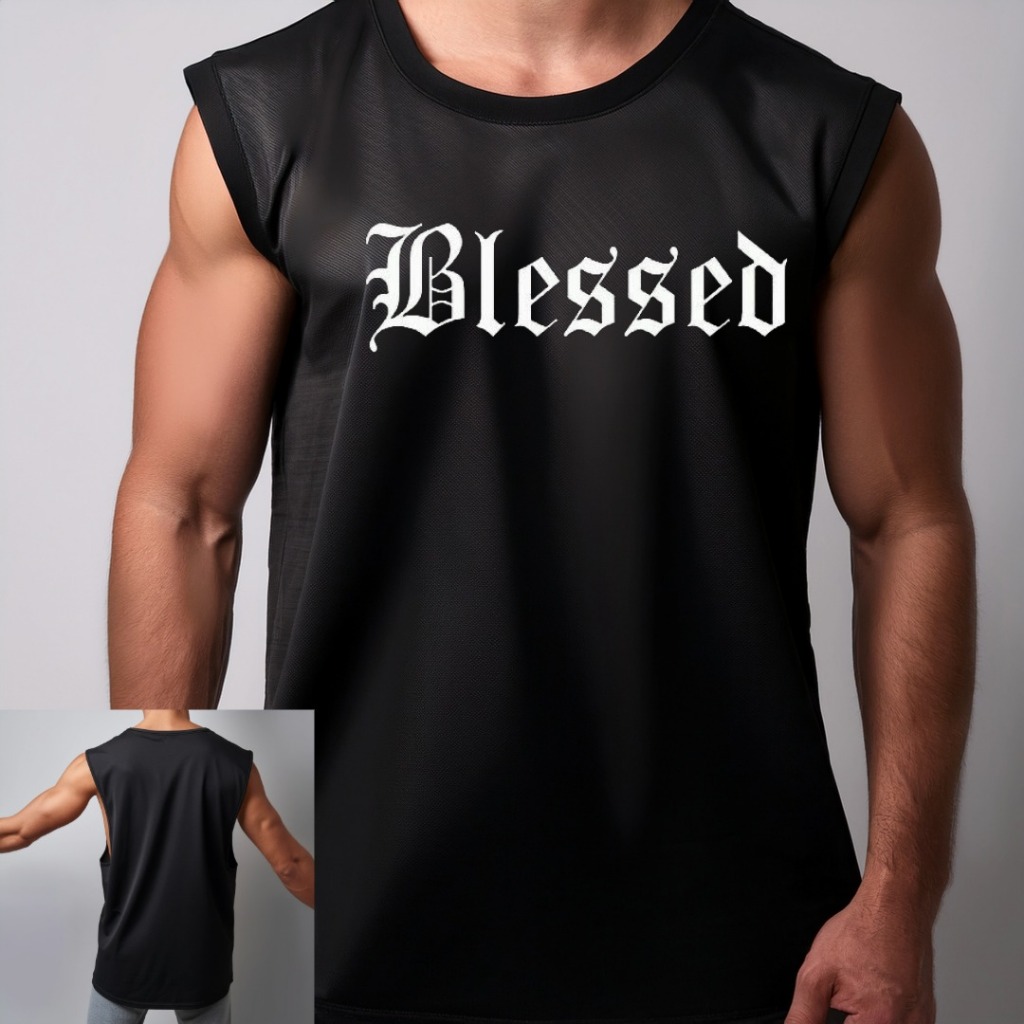 Camiseta Oversized  Regata Camisa Oversized  cavada    Streetwear Unissex Blessed