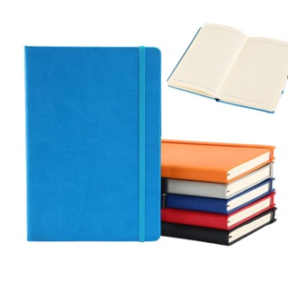 KIT 1/3/5 Unidades Caderneta Anotação A5 21x14 Cm Couro Sintético 21x14 Cm Com Pauta em Oferta na Shopee