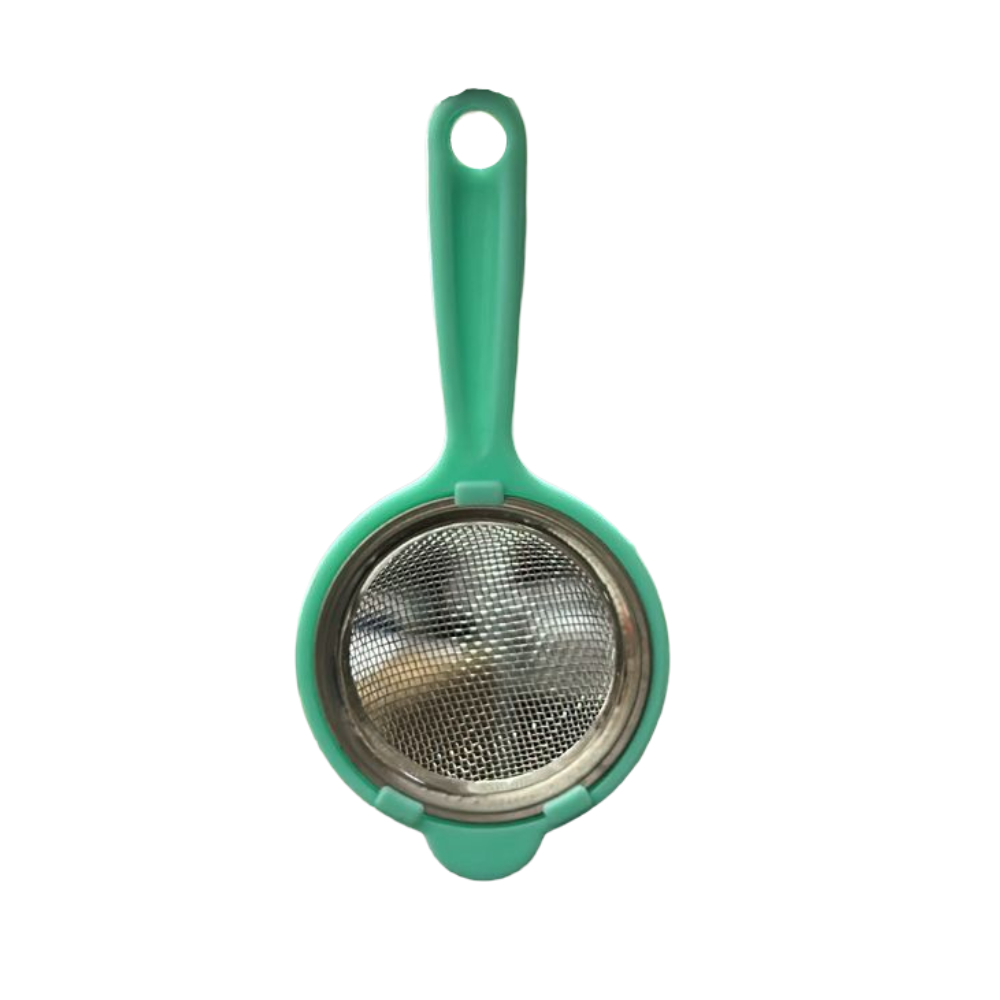 Peneira Pequena 12,5cm com Tela Inox e Cabo Colorido  Cozinha Multifuncional