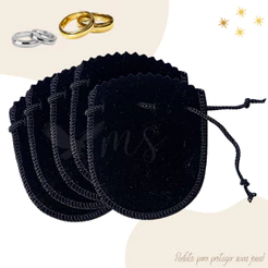 Saquinhos Veludo Joias Brincos Biju Pulseira 7x6cm