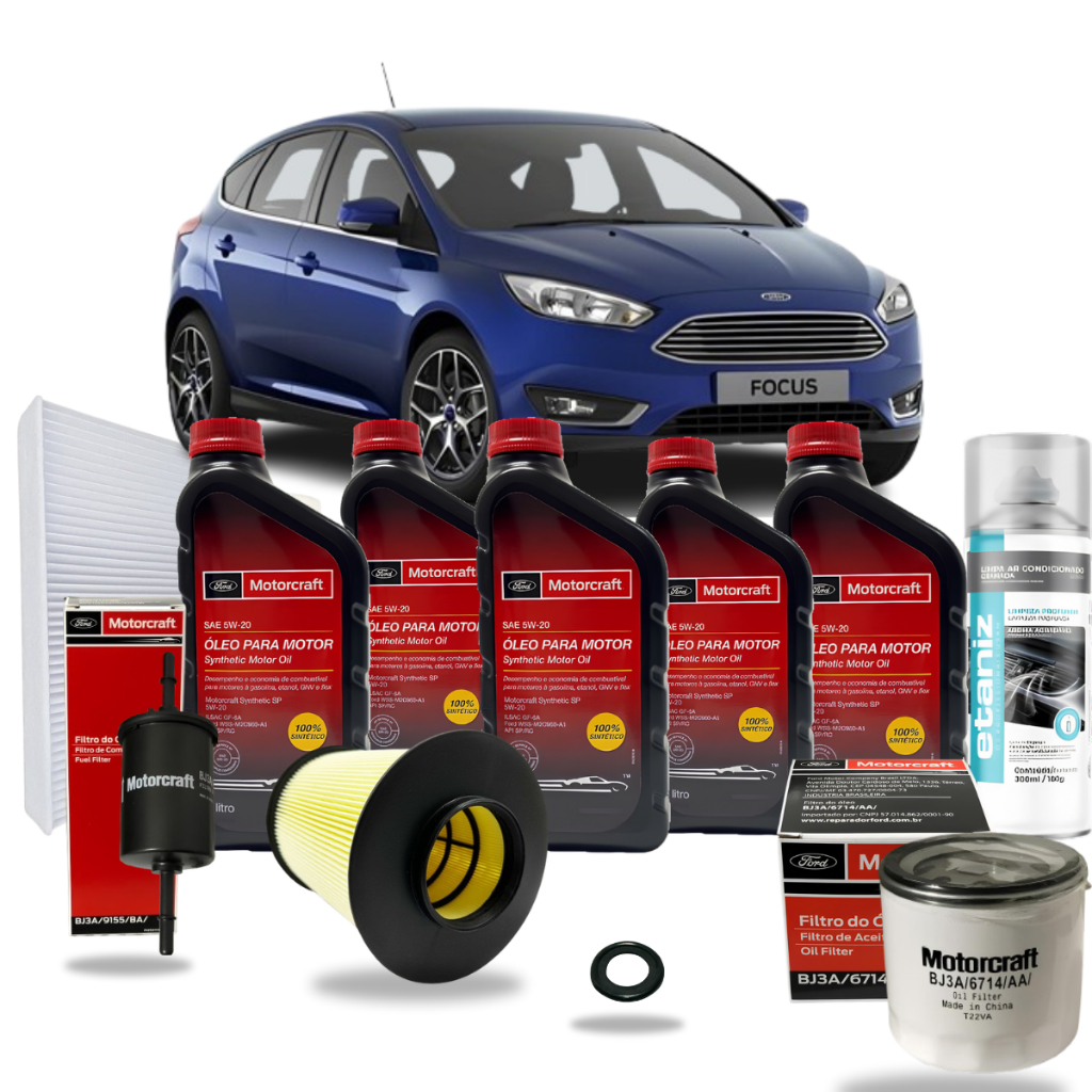 Kit Revisão Completo Óleo 5w20 Motorcraft Ford Focus 2.0 16v 2011 até 2019