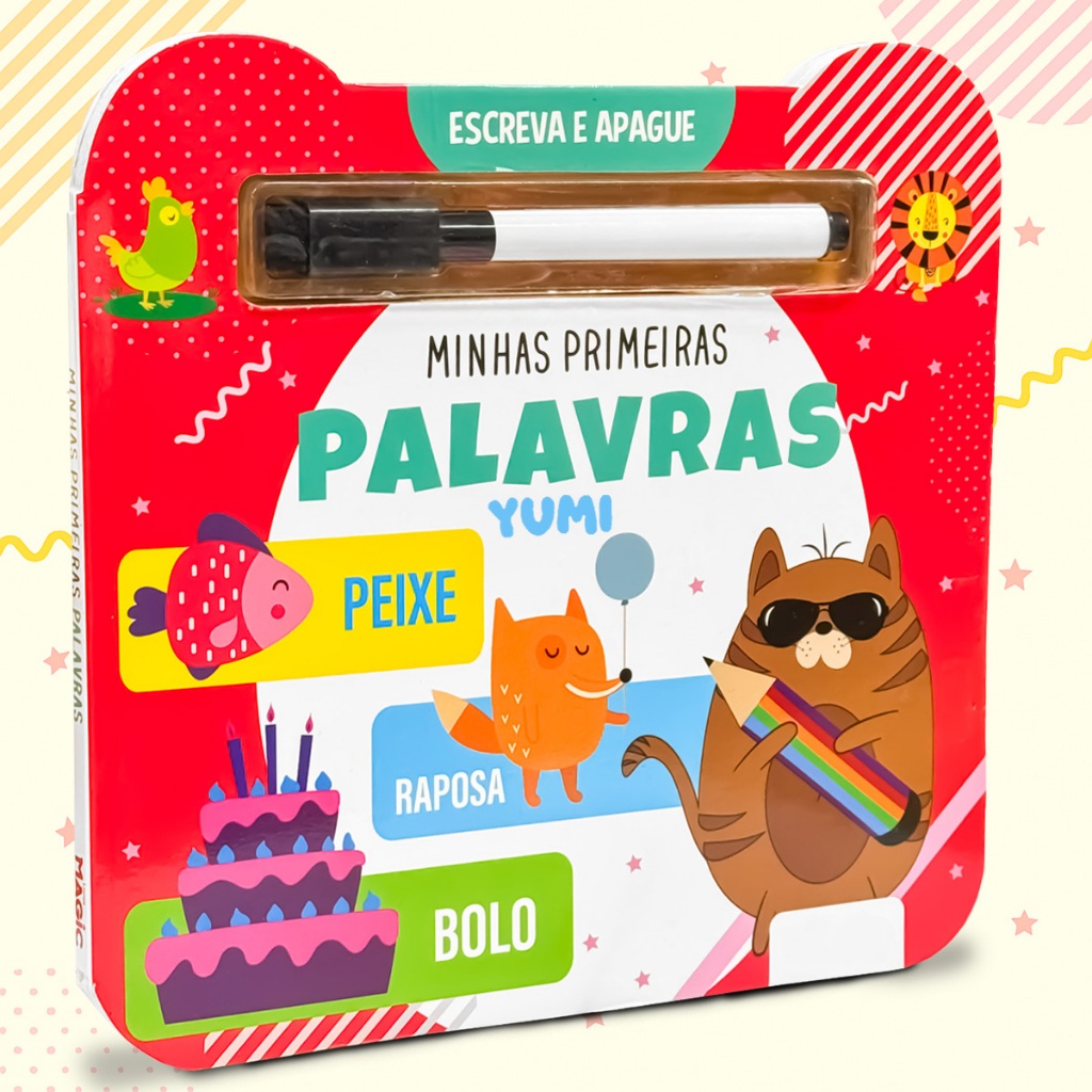 Livro Infantil Primeiras Palavras - Caderno de Caligrafia Infantil Caneta Magica Apagável | Livro Escolar Educativo em Oferta na Shopee