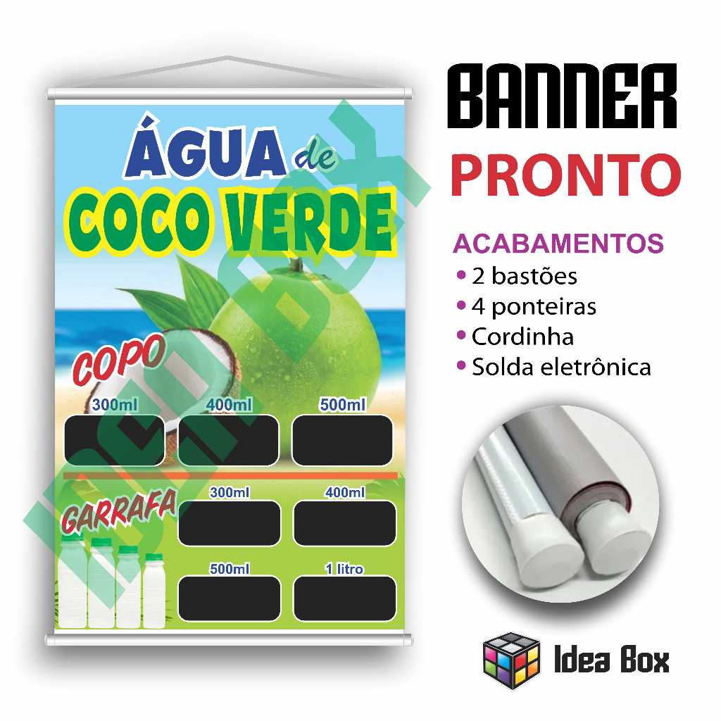 Banner AGUA DE COCO  Super Promoção (cod 172)