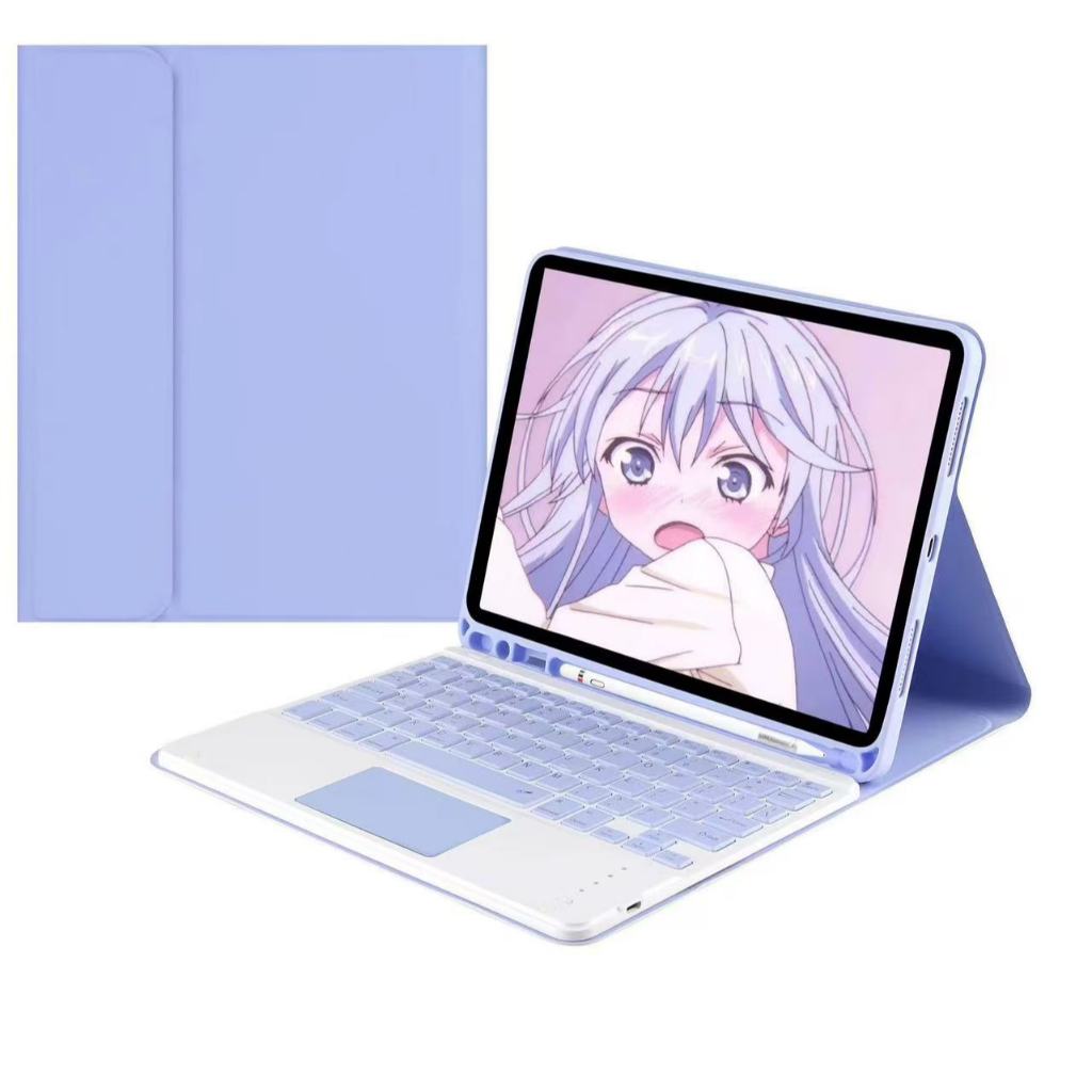 Capa  Com Teclado Para Ipad 7/8/9 10,2 Couro Sintetico Usb Dobravel Suporte Caneta em Oferta na Shopee