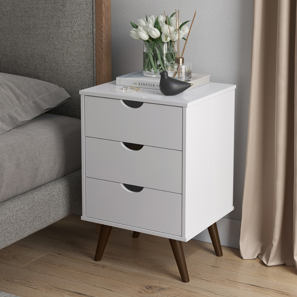 Mesa de Cabeceira Mudo Retro Quarto Cama Varias Cores em Oferta na Shopee