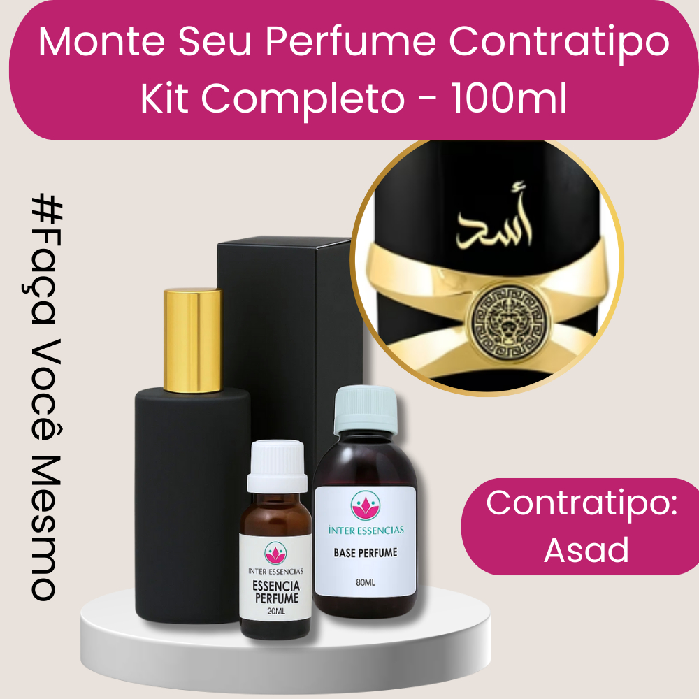 Kit Completo Contratipo Perfume Importado Premium - Alta Fixação - 100ml - Asad