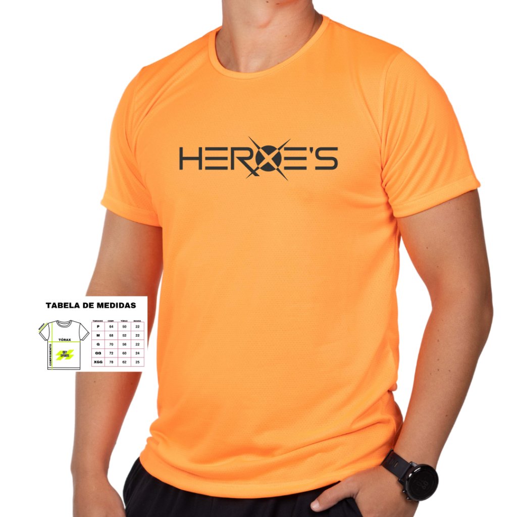 CAMISETA DRY FIT FURADINHA BEACH TENNIS HEROES Masculina