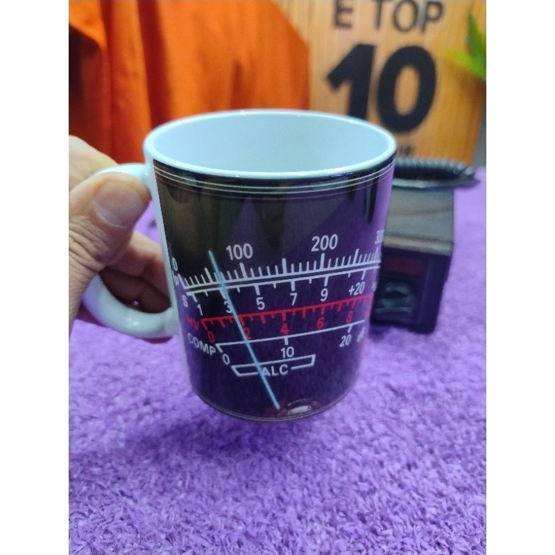 Caneca RadioPxmania s meter Rádio Px Radioamador alça branca