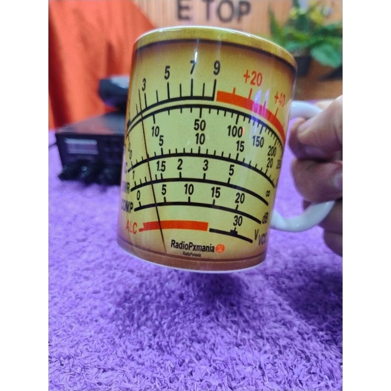 Caneca RadioPxmania Smeter retrô Radioamador